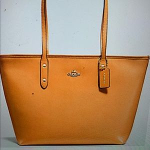 Coach City Zip Tote| Orange Peel| NWT- F36875